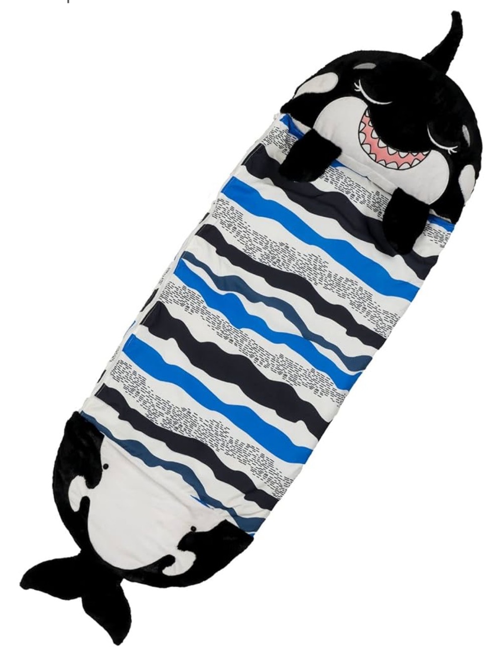 NEW Happy Nappers Pillow & Sleepy Sack Plush Kids Sleeping Bag w Pillow Shark L
